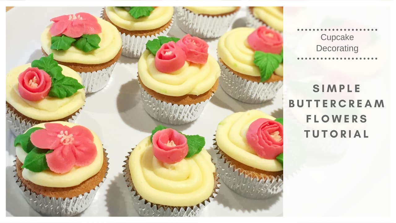 How to make buttercream flower cupcakes