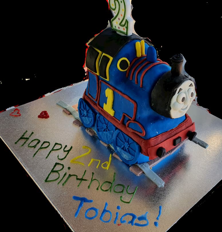 How to make a 3D Thomas The Tank Engine cake with Free Template
