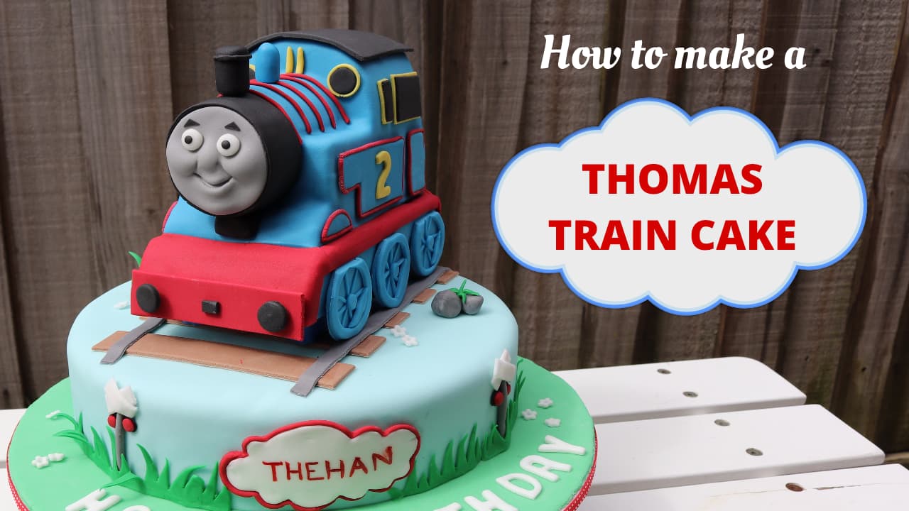 How to make a Thomas the tank engine cake